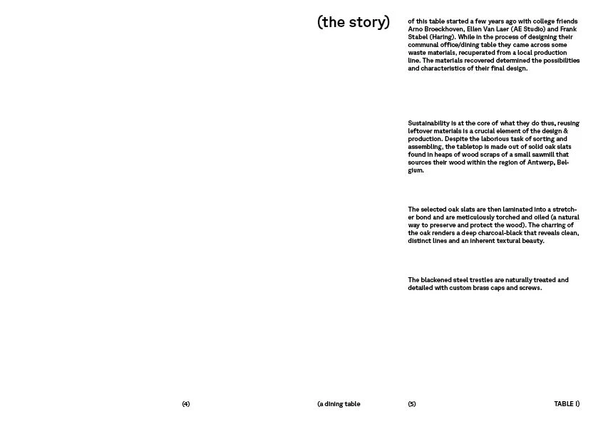 Haring brochure_a dining tabel