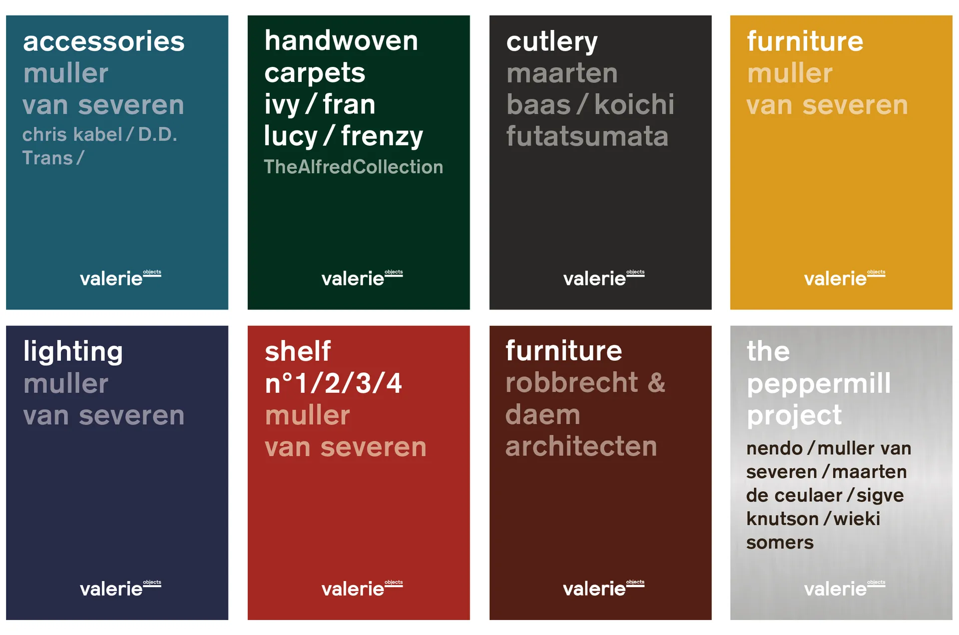 valerie_objects first catalogues