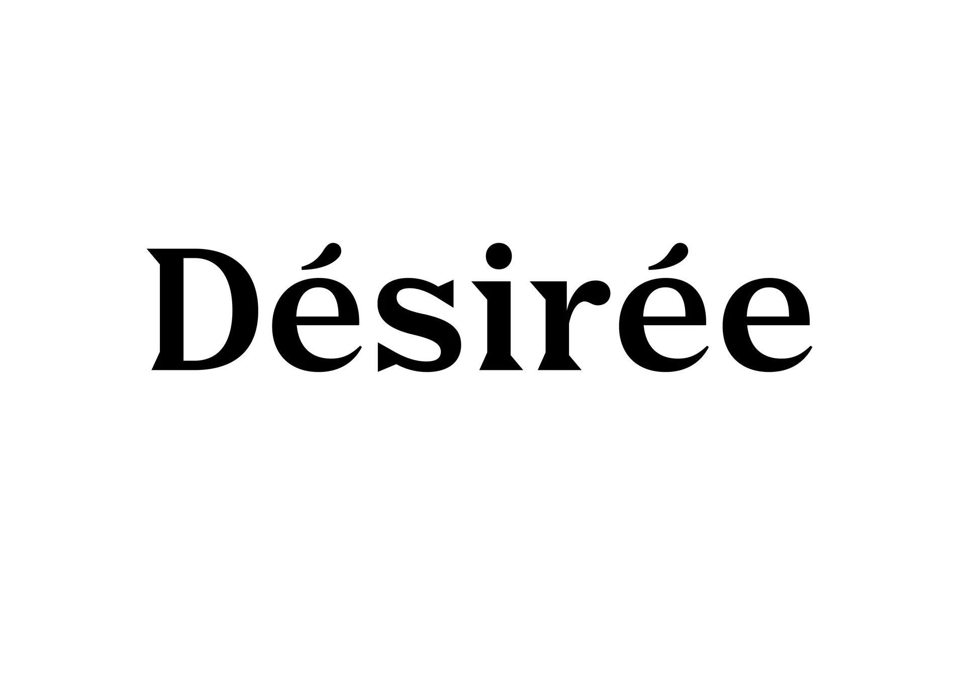 Chapter opener featuring the name Desiree