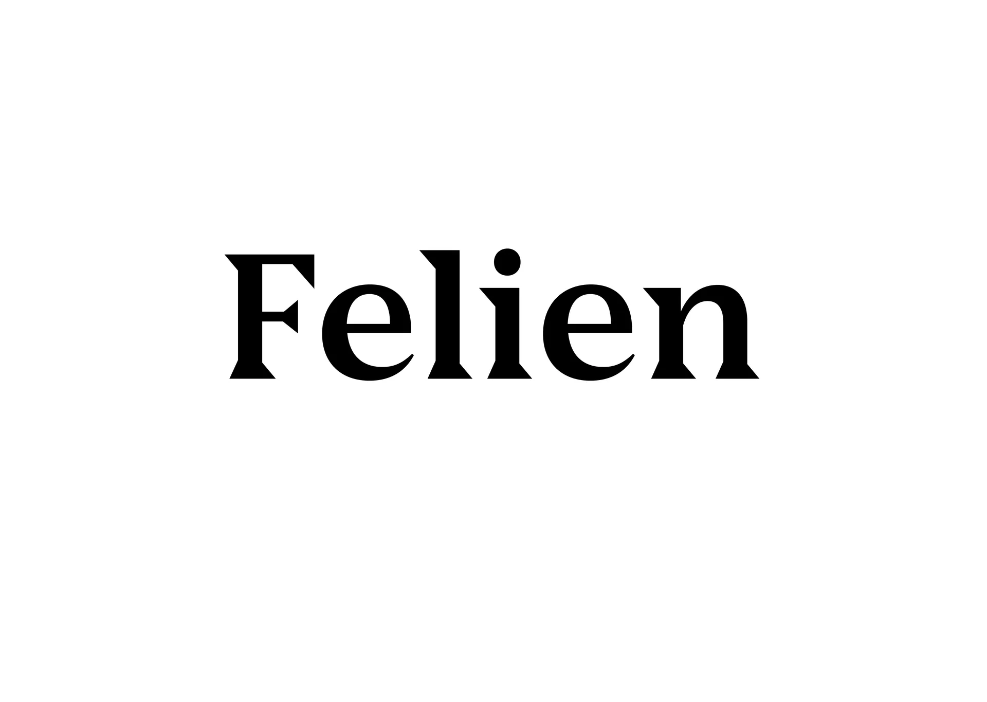 Chapter opener featuring the name Felien