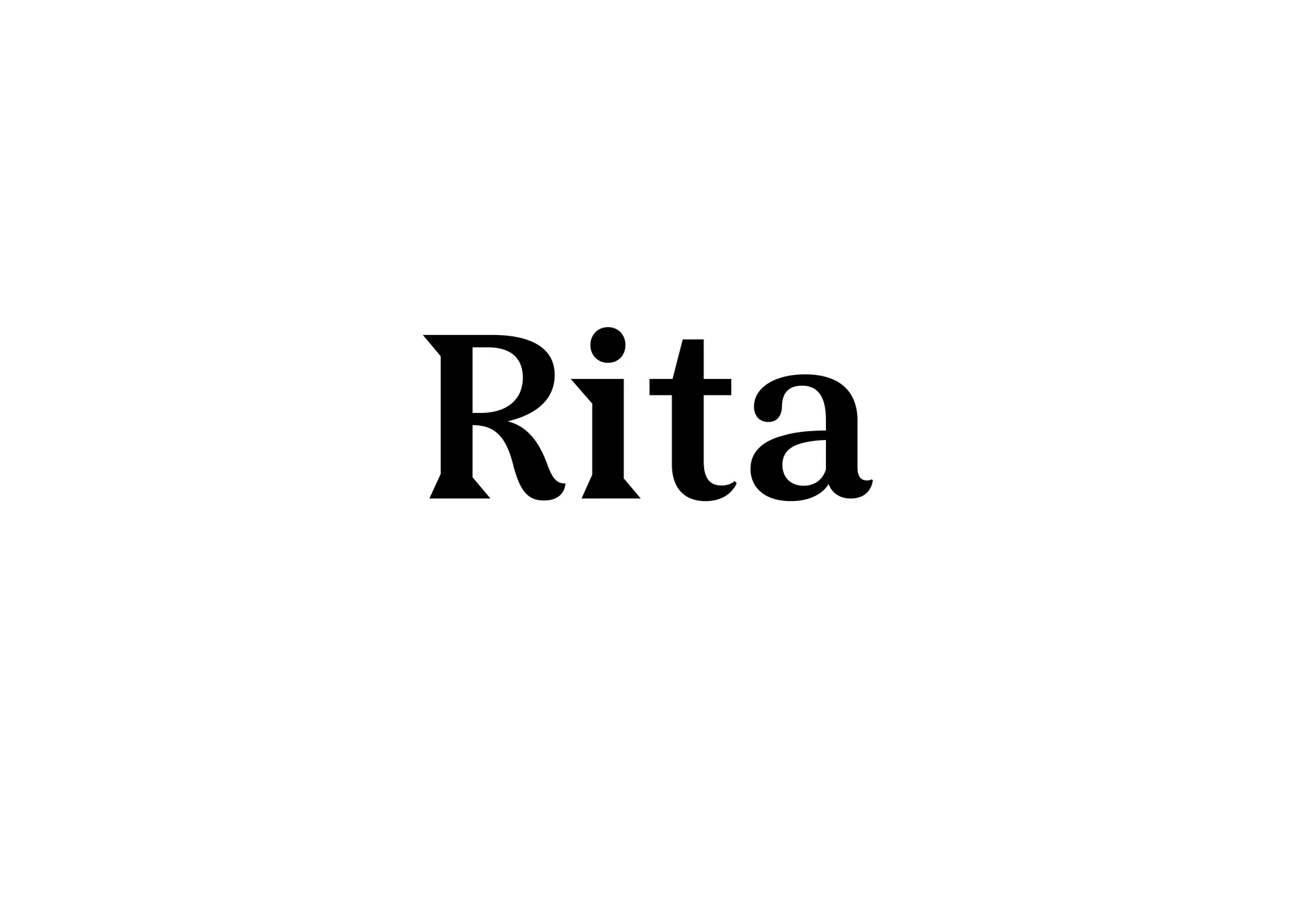 Chapter opener featuring the name Rita