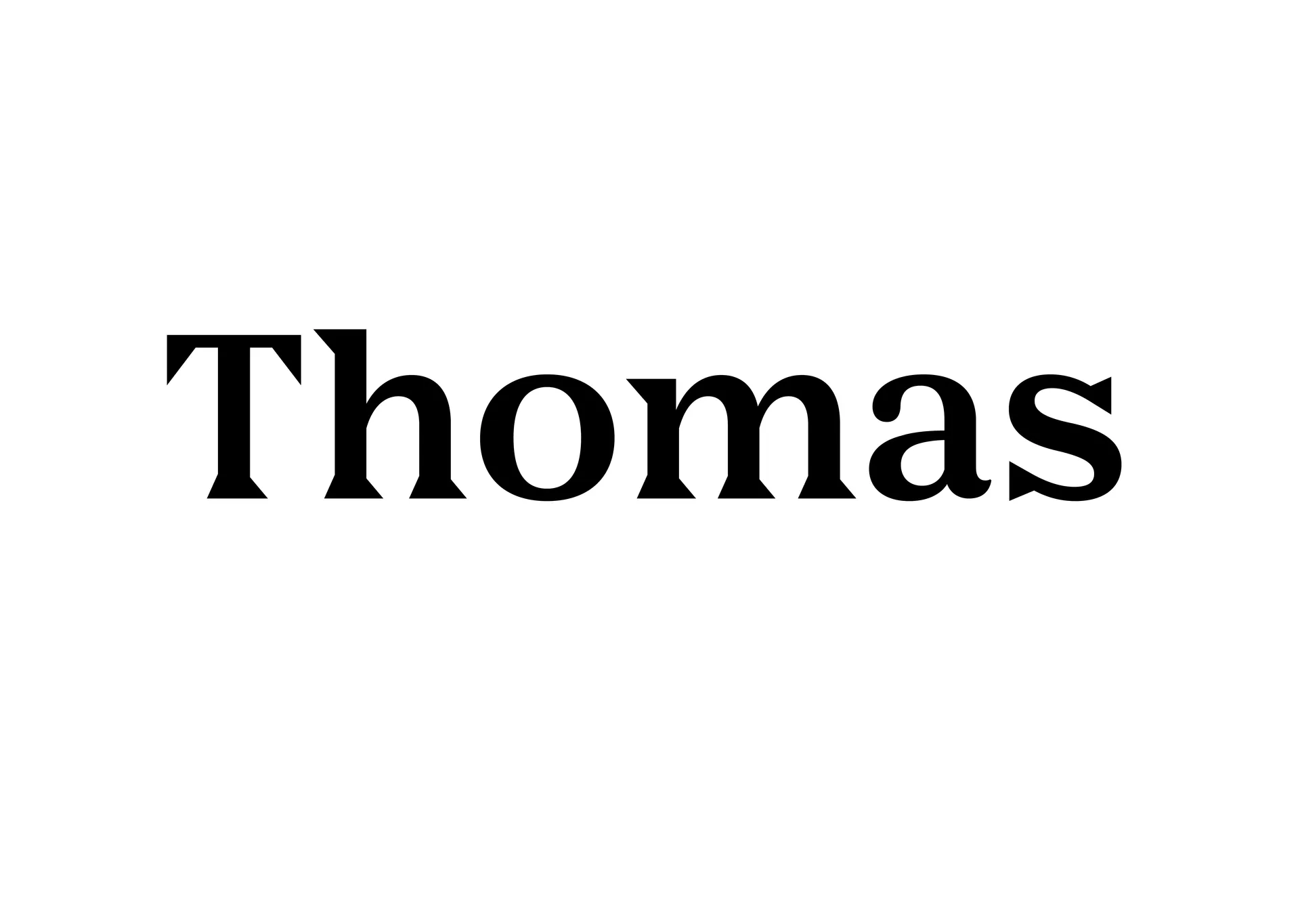Chapter opener featuring the name Thomas