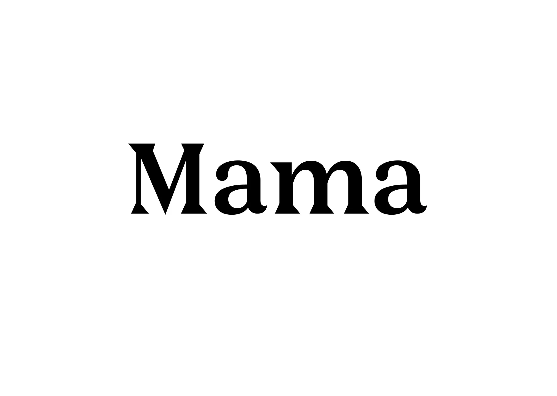 Chapter opener featuring the name Mama