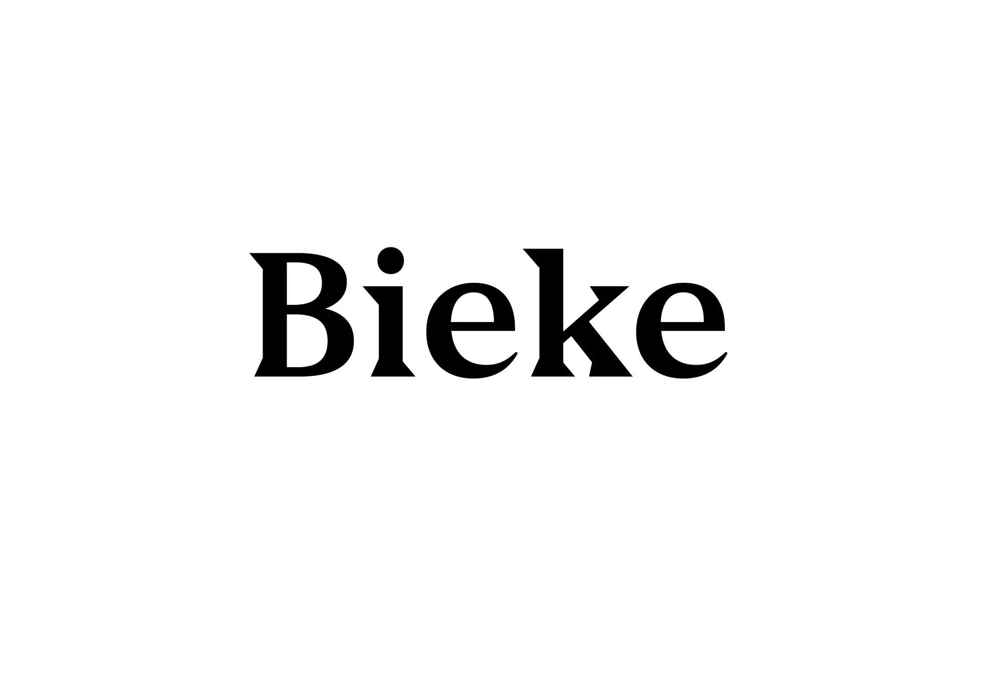 Chapter opener featuring the name Bieke