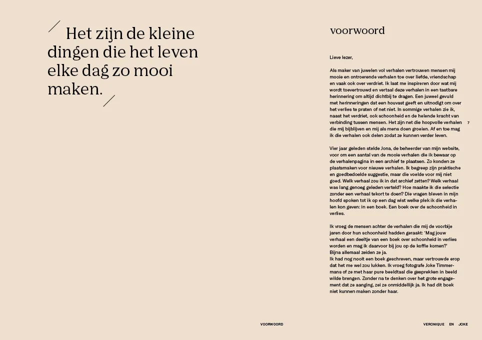 intro spread from the book schoonheid in verlies