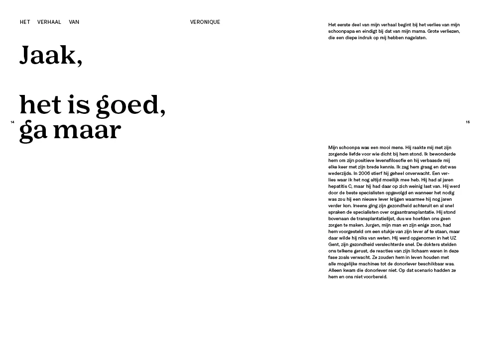 first story opening spread of the book schoonheid in verlies