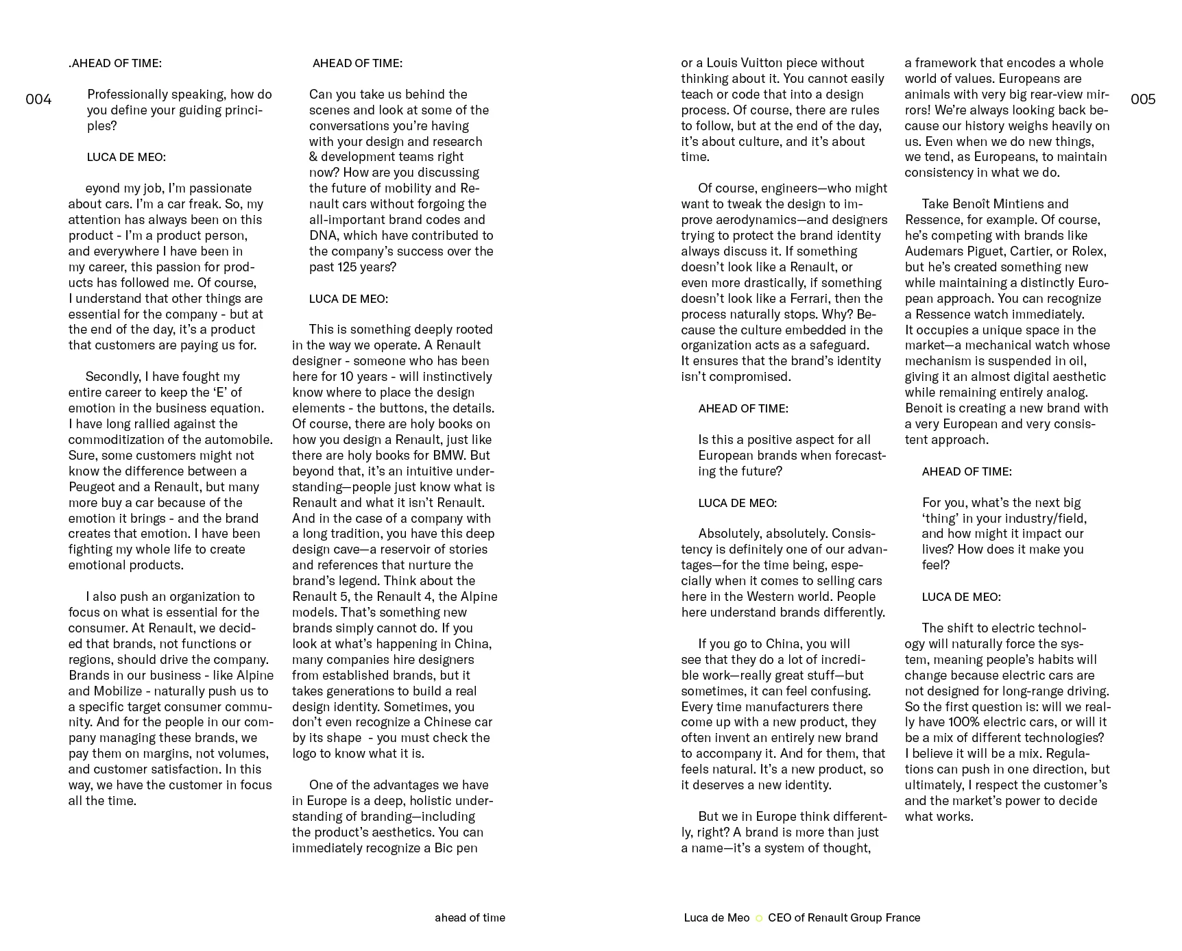 RESSENCE CATALOGUE SPREAD