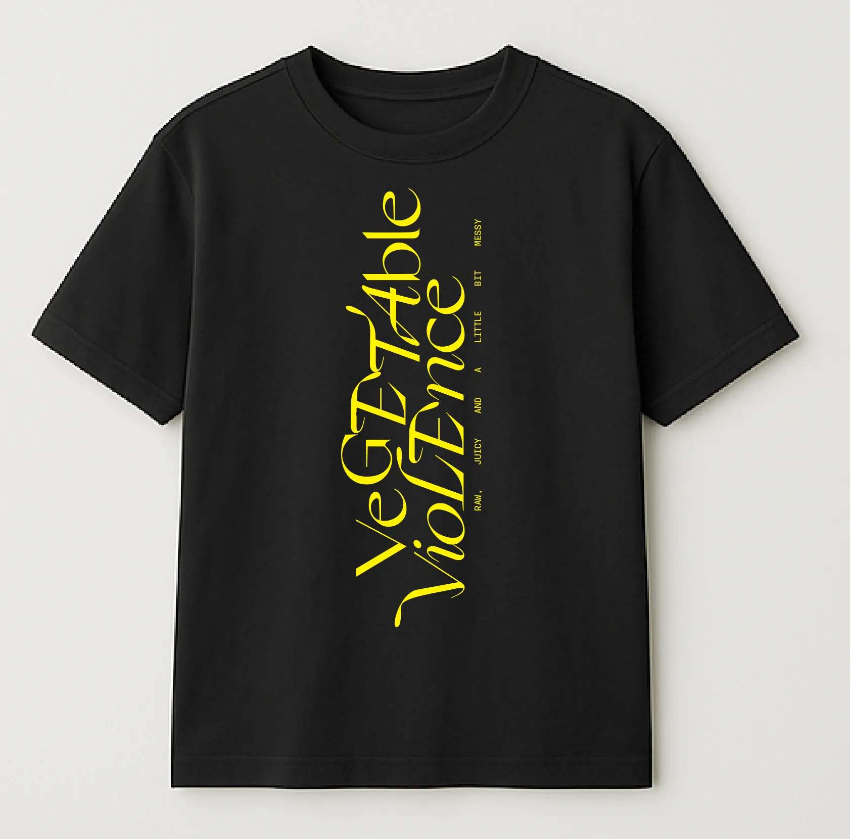 VEGETABLE VIOLENCE T-SHIRT FRONT