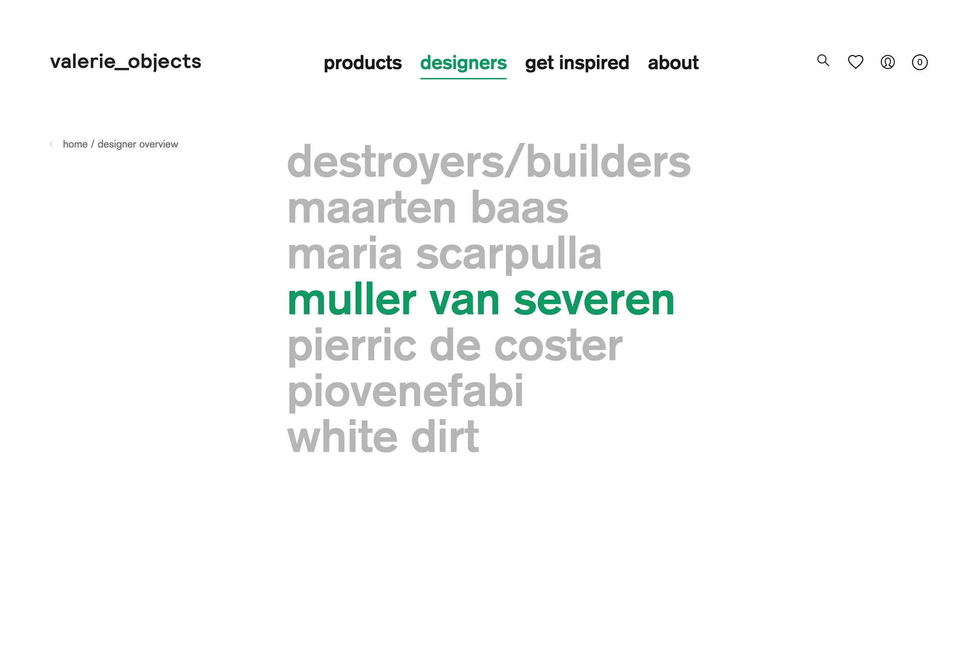 valerie_objects detail website