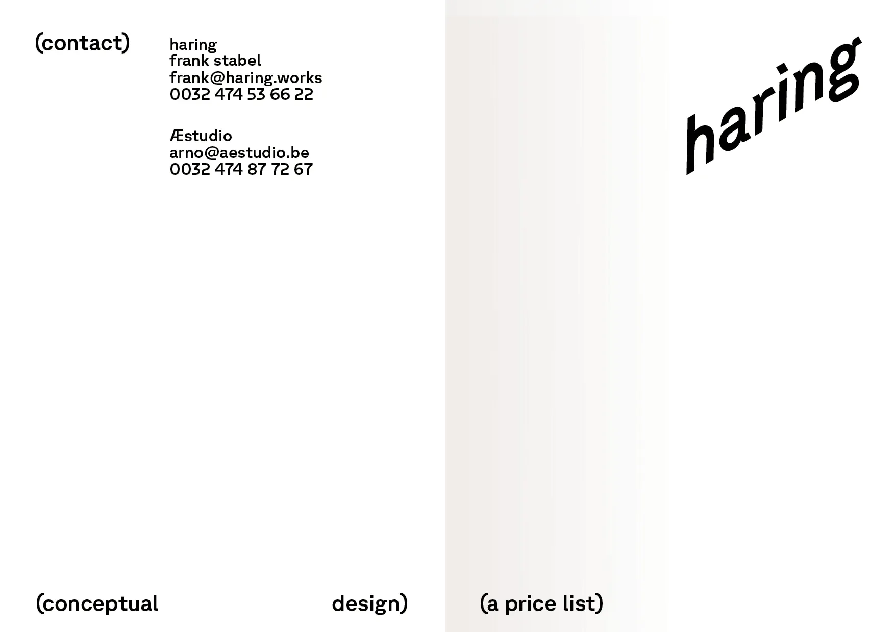 pricelist