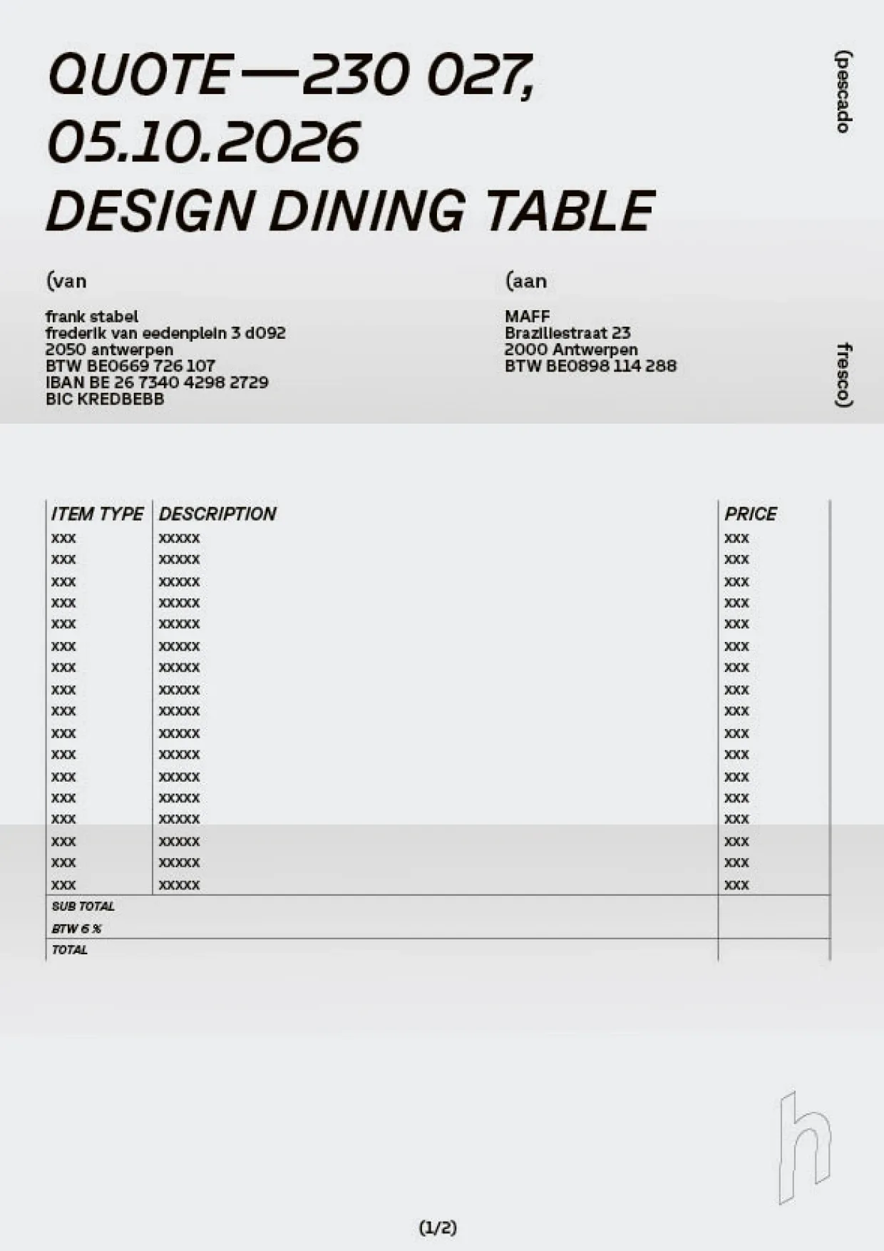 business cards haring