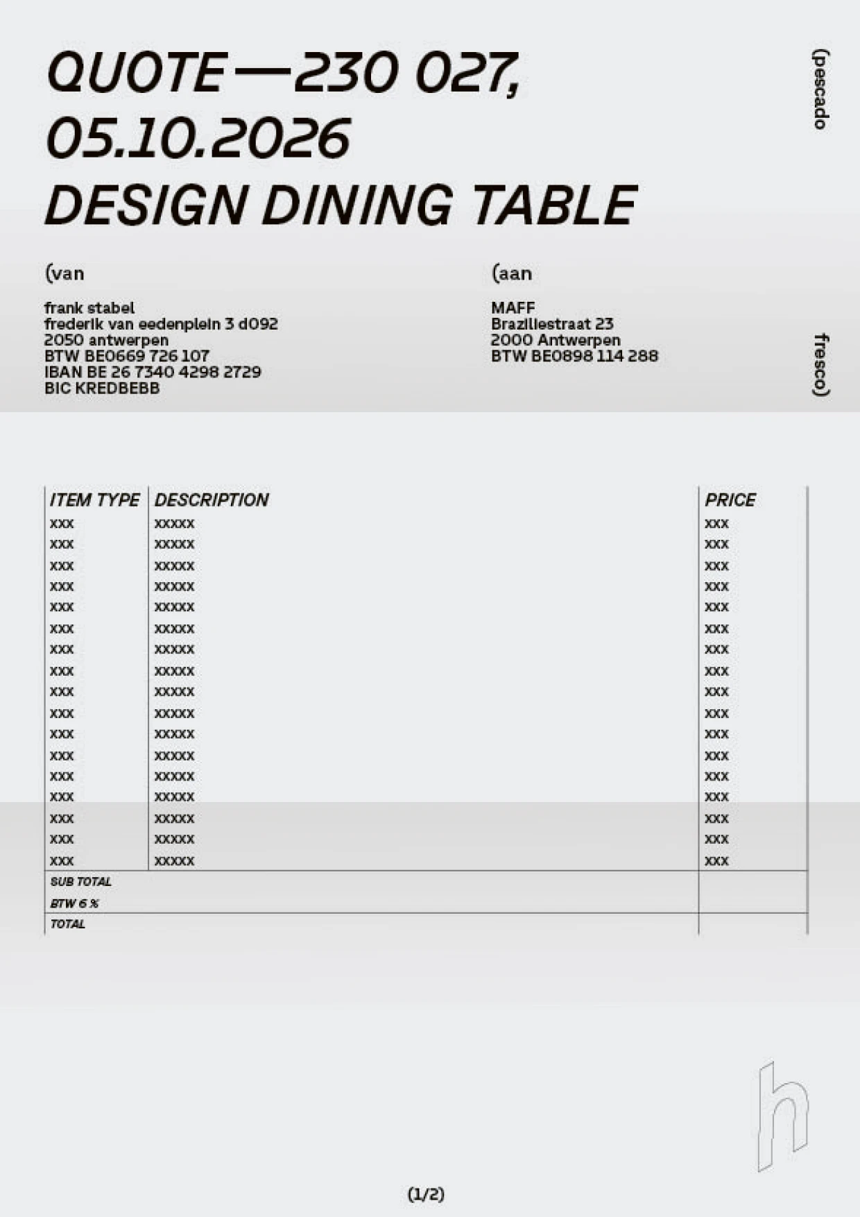 business cards haring