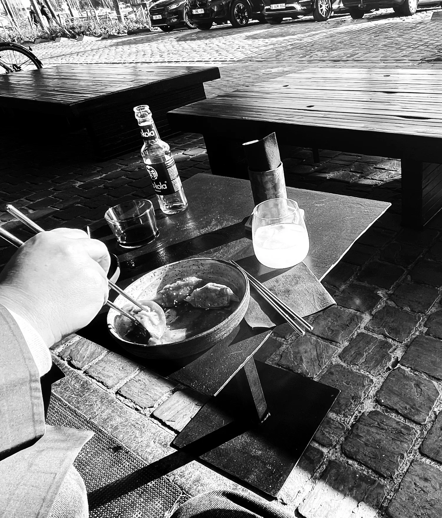 maffood gyozas on the hiro terrace